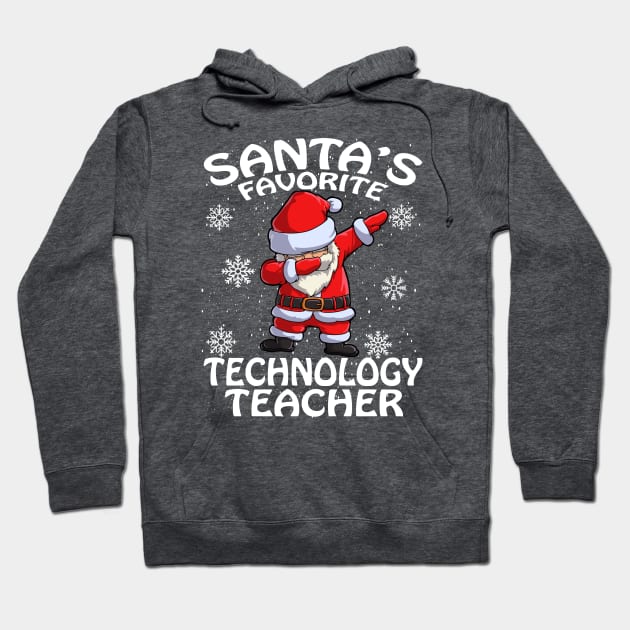 Santas Favorite Technology Teacher Christmas Hoodie by intelus